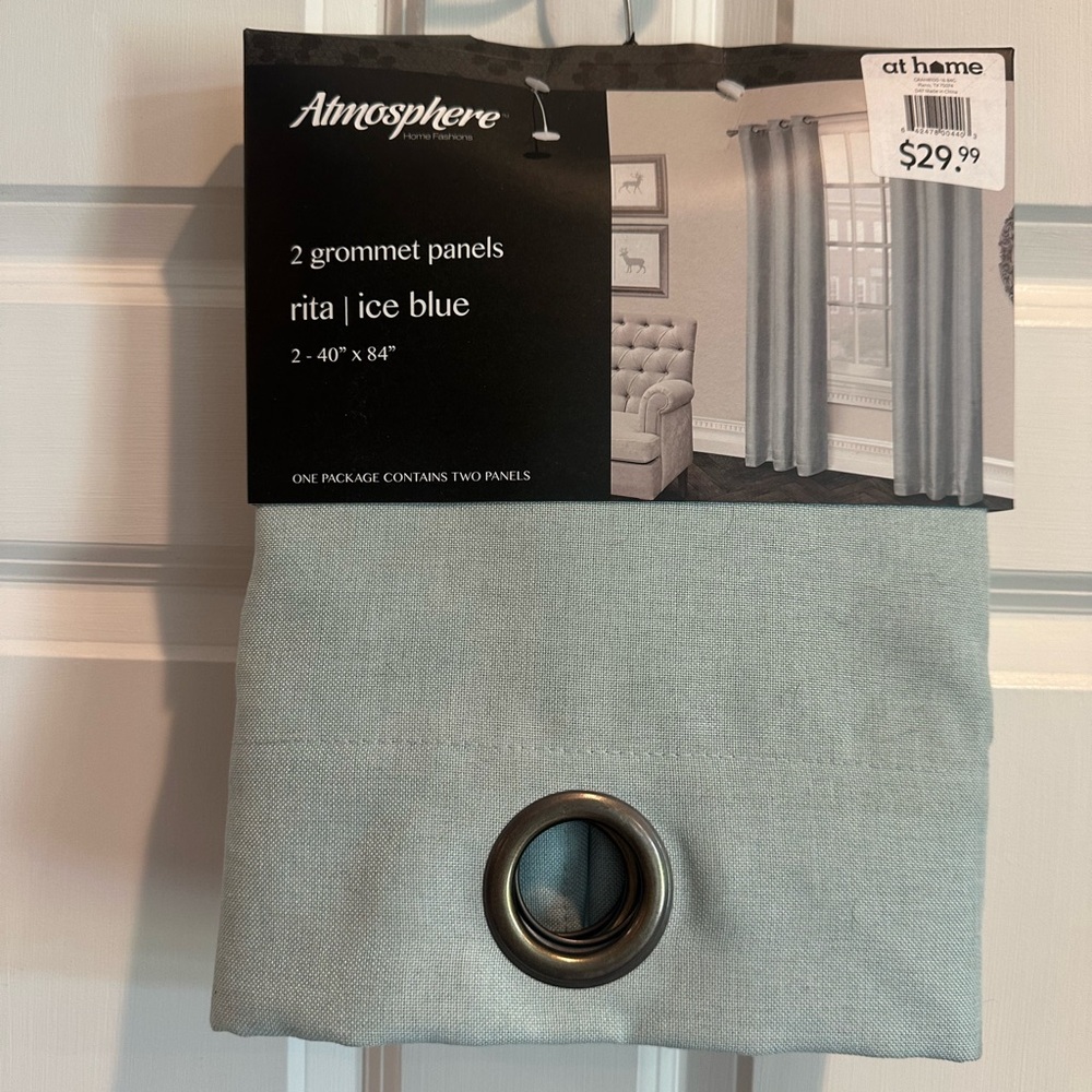 Atmosphere Rita Ice Blue Curtains
